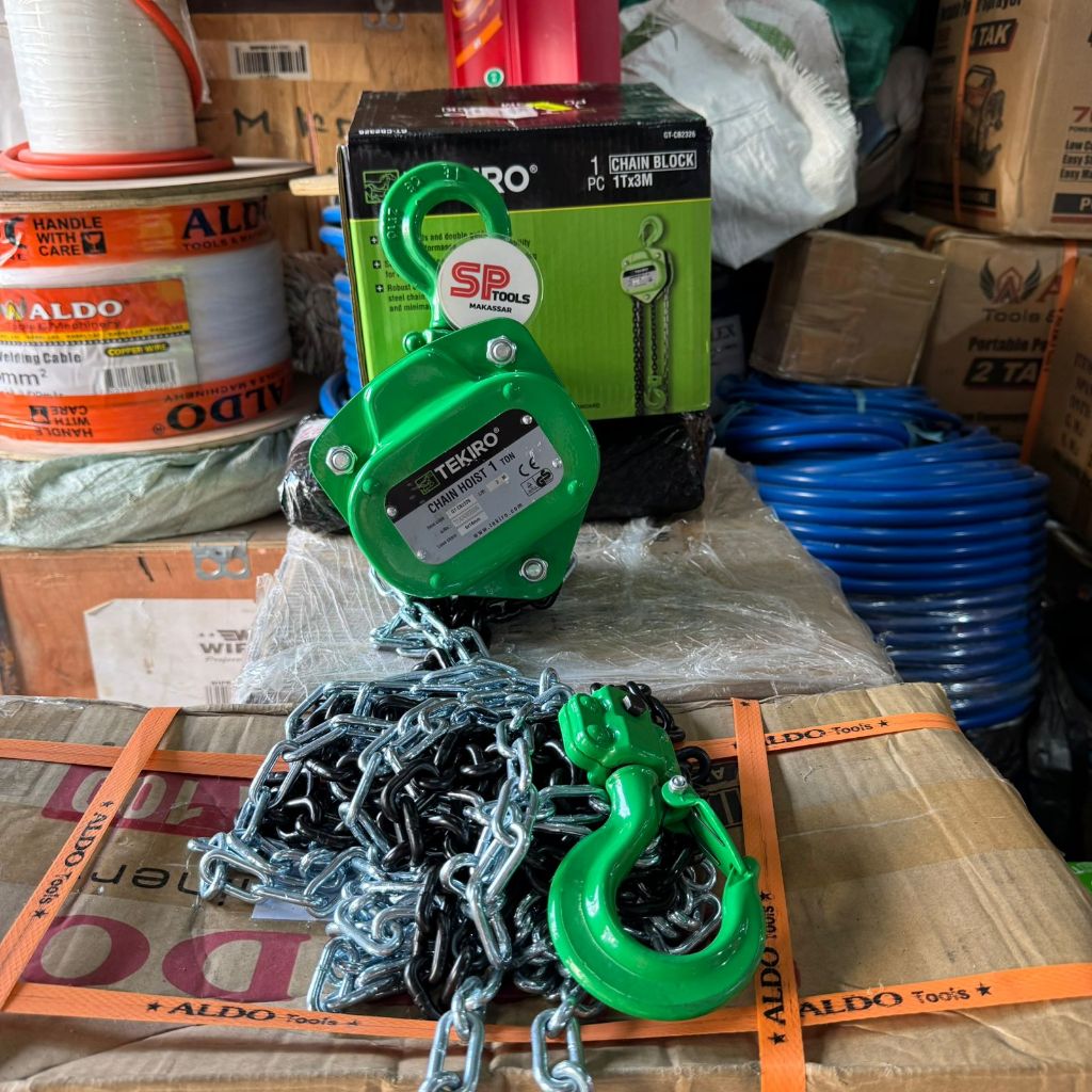 Jual CHAIN BLOCK / CHAINBLOCK / TAKEL / KATROL RANTAI 1 TON X 3 METER ...