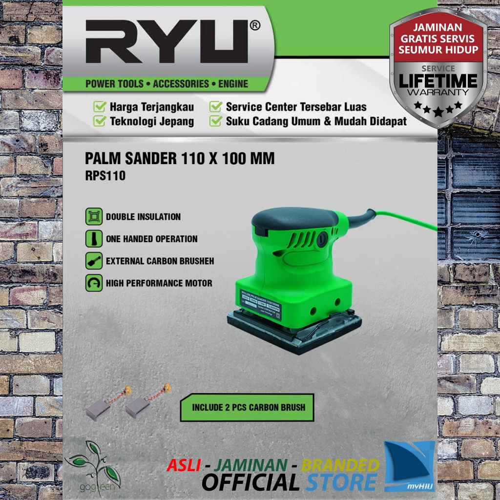 Jual Mesin Amplas Poles Genggam Listrik 170 Watt - Palm Sander RPS110 ...