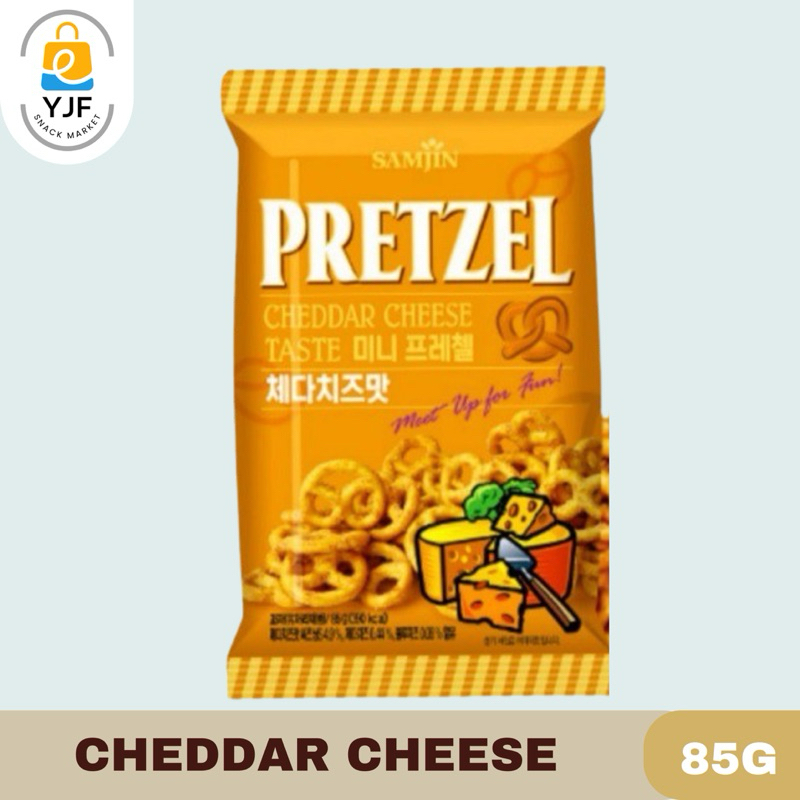 Jual Samjin Pretzel Snack Korea Rasa Cheddar Cheese / Wasabi / Beef ...