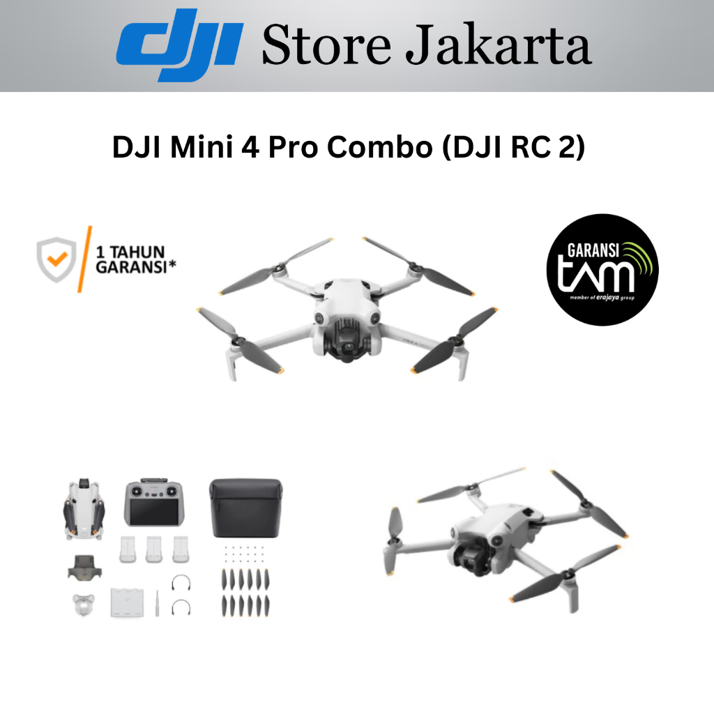 Jual DJI Mini 4 Pro Combo (DJI RC 2) - Camera Drone | Shopee Indonesia
