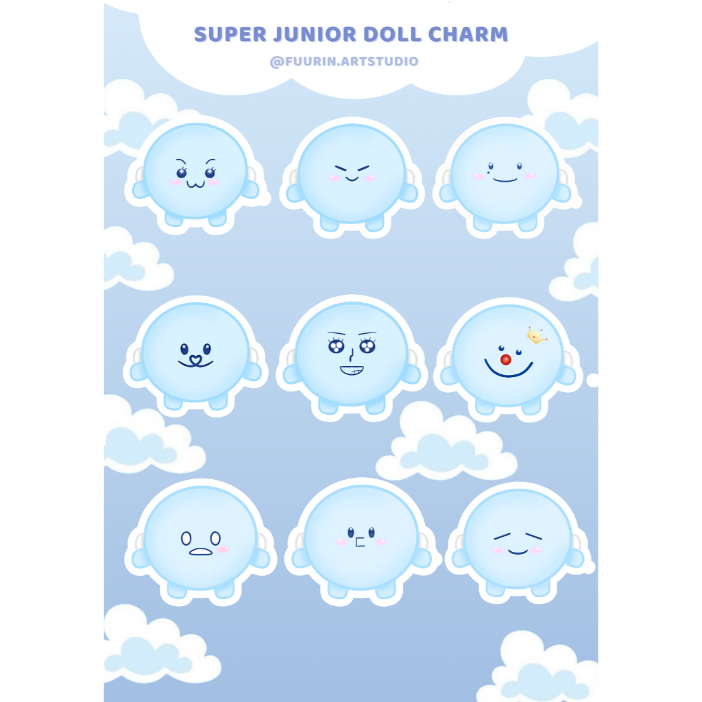 Jual Sticker Set A6 Ver Doll Charm & SJ Pyjamas | Shopee Indonesia
