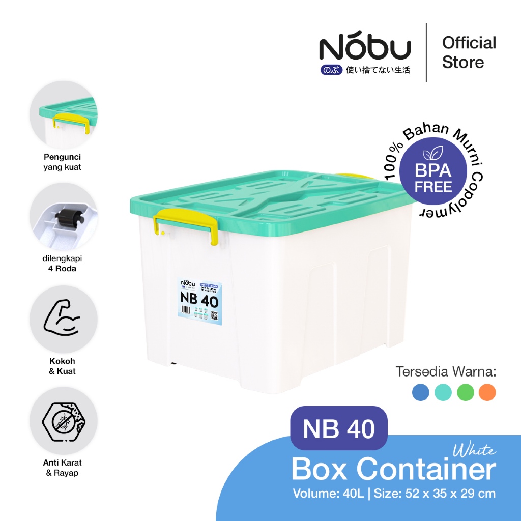 Jual NOBU Smart Storage Container Box 40L Tempat Penyimpanan Dengan ...