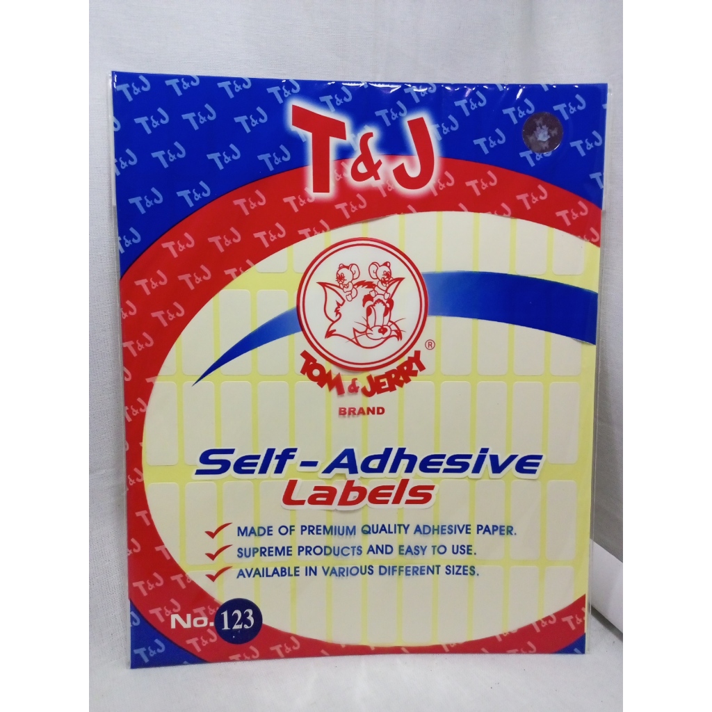 Jual ABC Label Stiker Nama no 99 / Tom & Jerry no. 123. Label Undangan ...