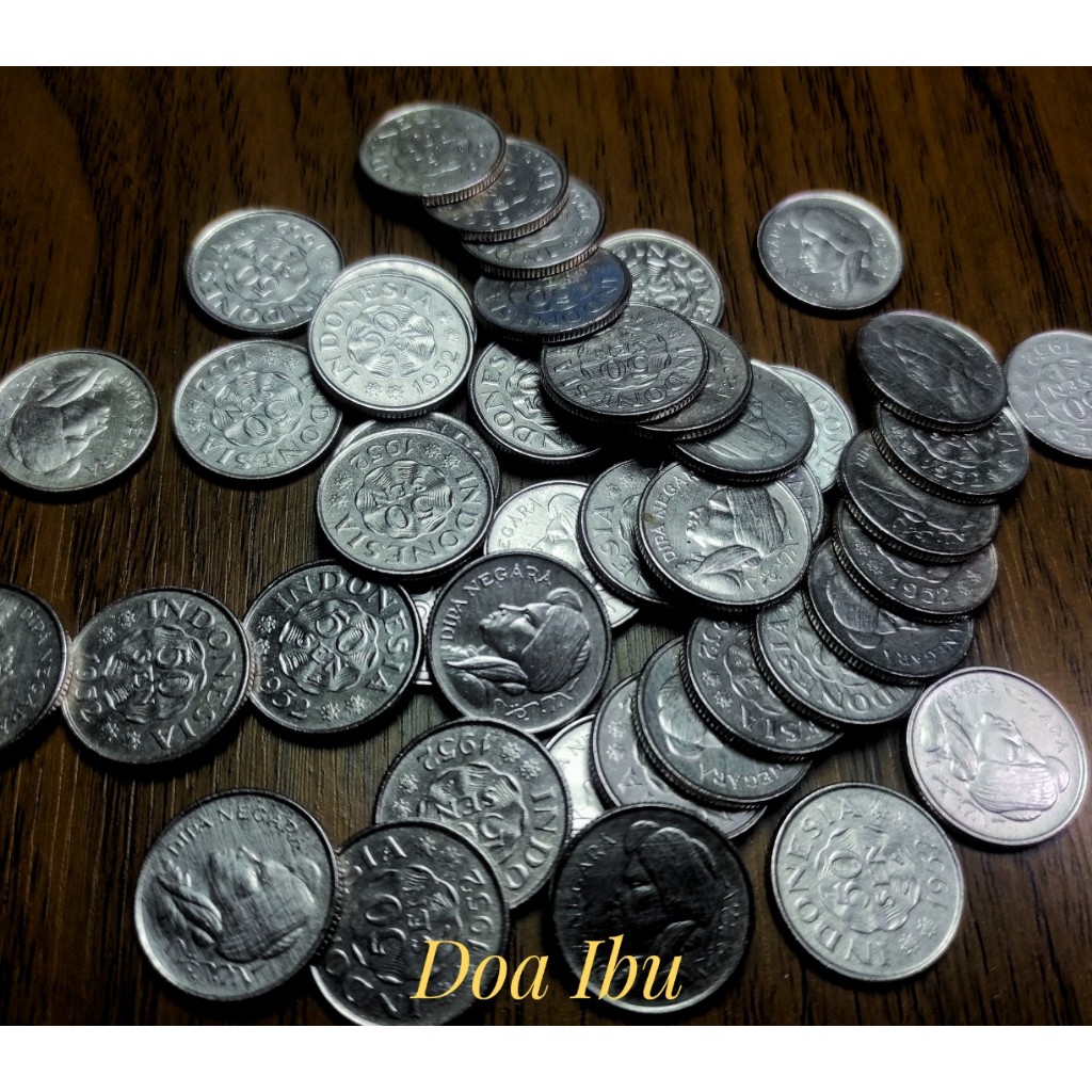 Jual 50 sen Nikel Gambar Diponegoro tahun campur | Shopee Indonesia