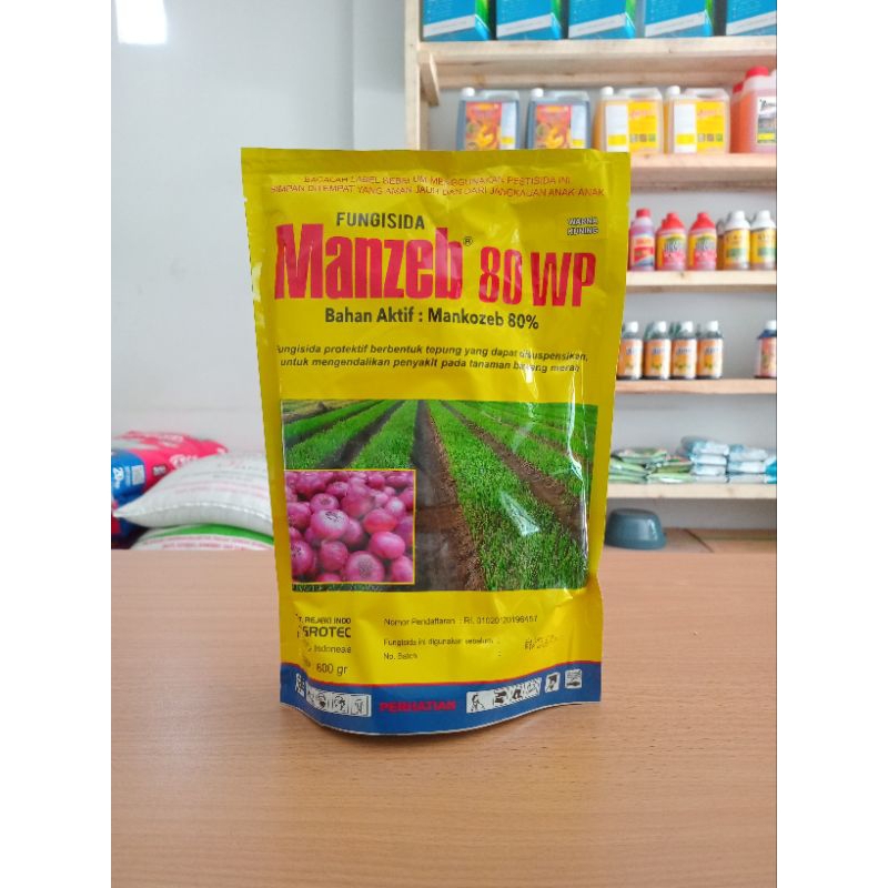 Jual fungisida MANZEB 80 WP 800g mencegah busuk dau dan batang | Shopee ...
