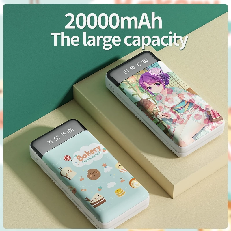 SKCBO-Read Powerbank 20000 Mah 5in1 Fast Charging Kustom Power Bank Lightweight LED untuk iPhone dan Android