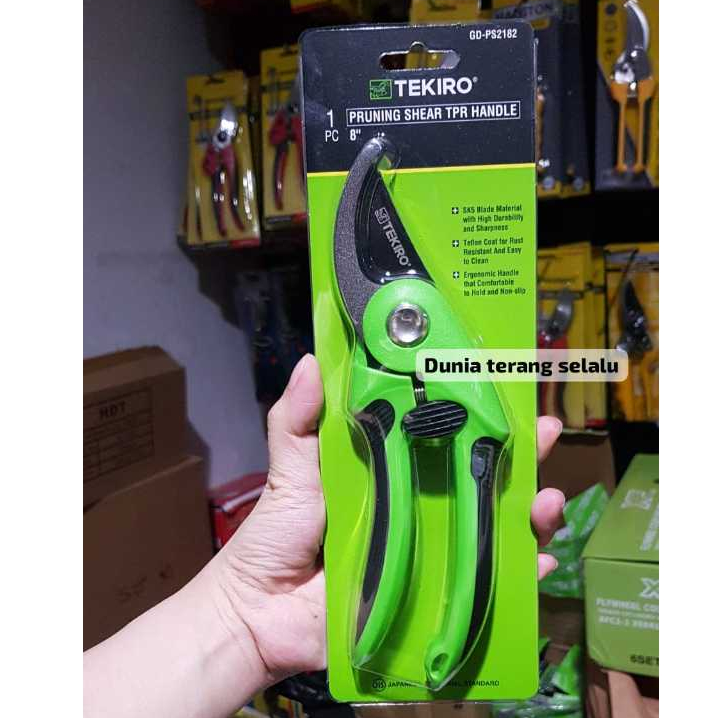 Jual Gunting Dahan TEKIRO BENGKOK 8'' inch TPR Handle Pruning Shear ...