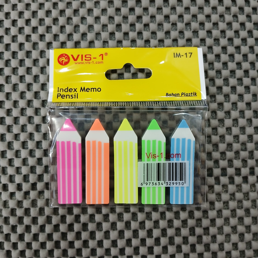 Jual VIS 1 STICKY NOTES KARAKTER / SIGN HERE / PANAH / PENSIL / POLOS ...