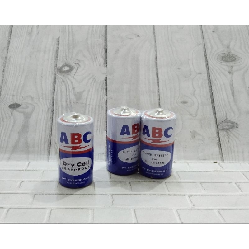 Jual BATERAI ABC BIRU SEDANG R14 S - ABC | Shopee Indonesia