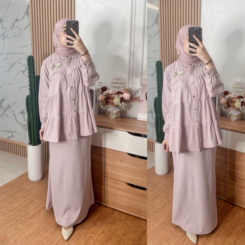 Jual Tanzha.id Shela One Set Rok Malay Silk | Shopee Indonesia