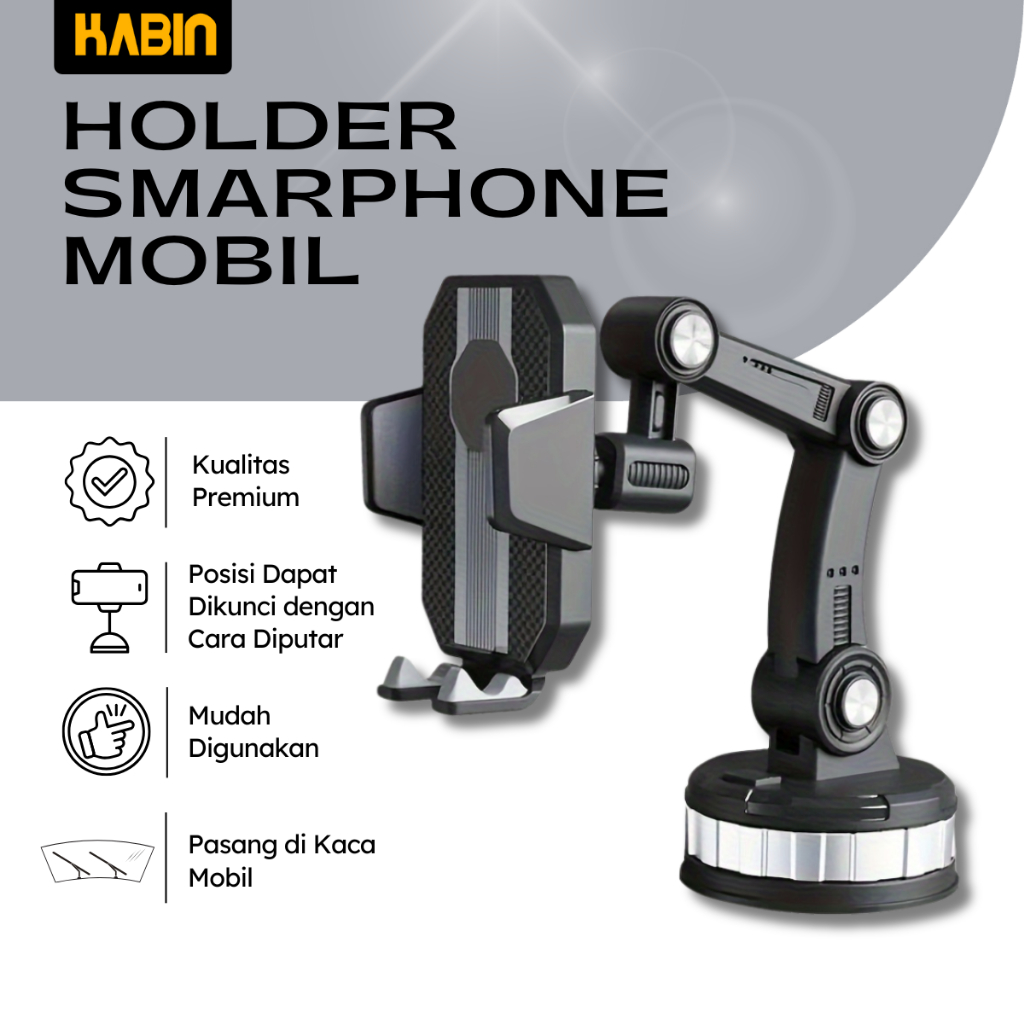 Jual Holder Mobil 4 in 1 360° Dashboard Multifungsi Car Phone Holder HD ...