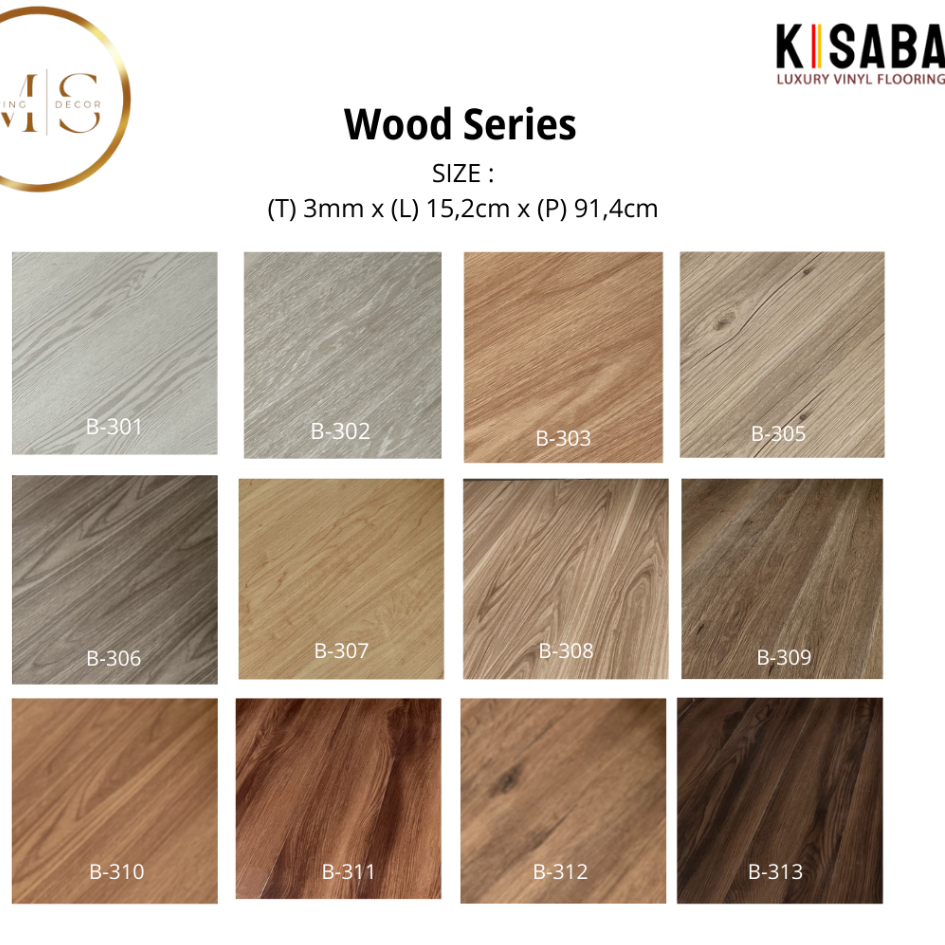 Jual Lantai Vinyl 3mm Kisaba kode B | Vinyl Kisaba Lantai Motif Kayu ...