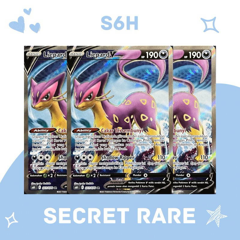 Jual Liepard V SR S6H 077/070 Pokemon TCG Indonesia | Shopee Indonesia