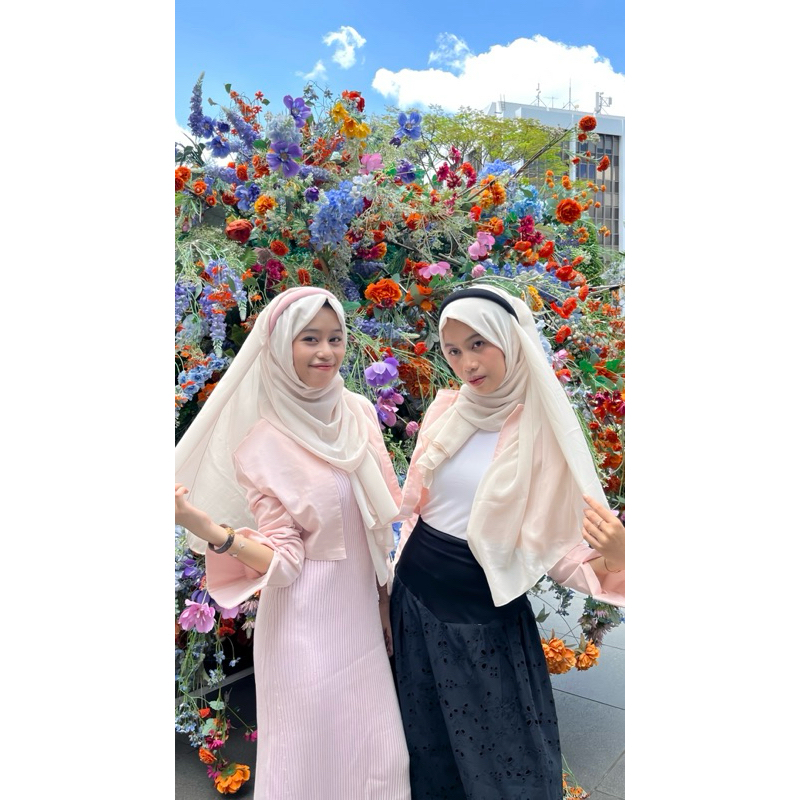 Jual Peachy Outer & Fluffy Fair COLLAB NATASAAZH | Shopee Indonesia