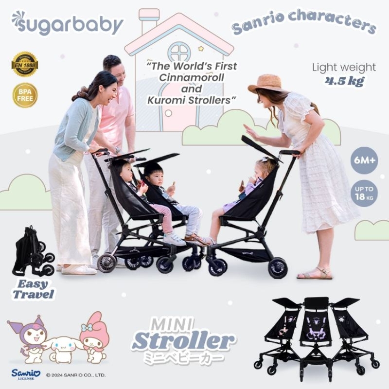 Jual Sugarbaby Mini Stroller Sanrio Collection - Folded Travelling ...