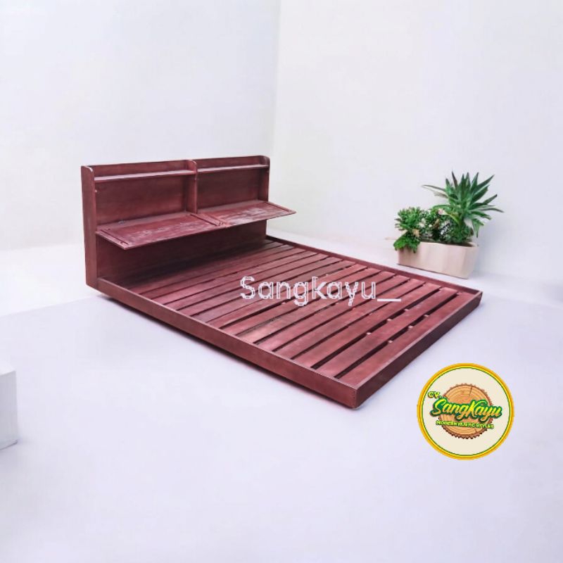 Jual Dipan kayu minimalis dipan kasur rangka tidur ukuran 200cm x 200cm ...
