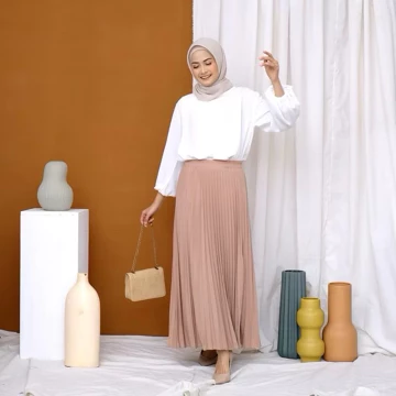 Rok Plisket Mayung Premium Adem Nyaman Fit To XL
