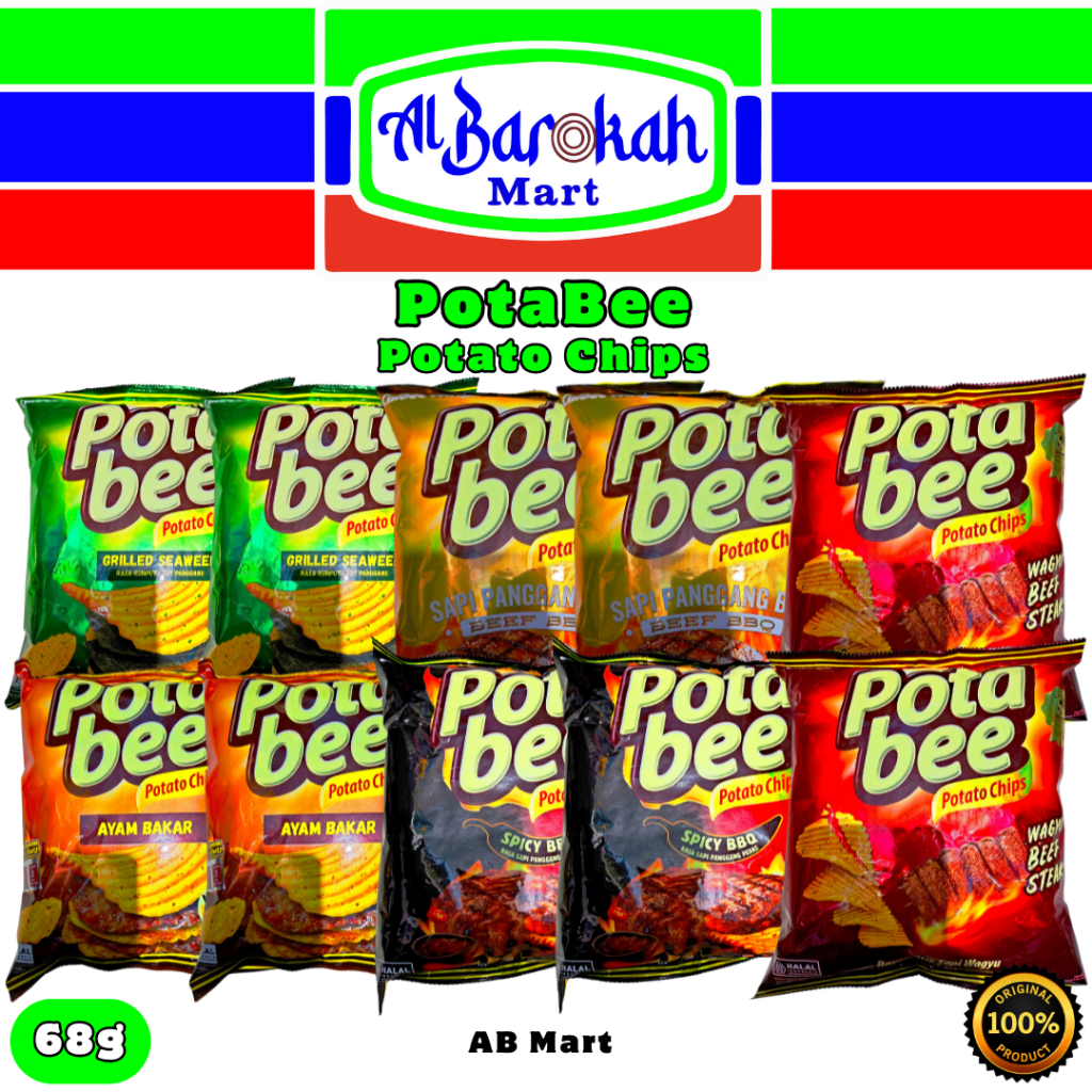 Jual PotaBee Potato Chips 68g Enak | Shopee Indonesia
