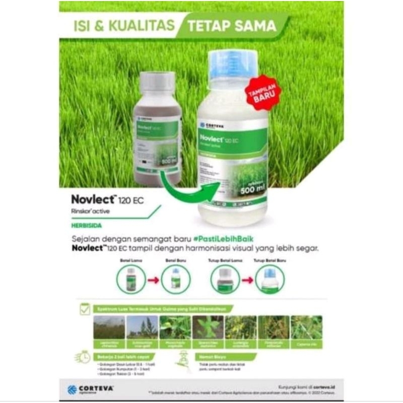 Jual Novlect 120EC Herbisida Sistematik Pengendali gulma pada tanaman ...
