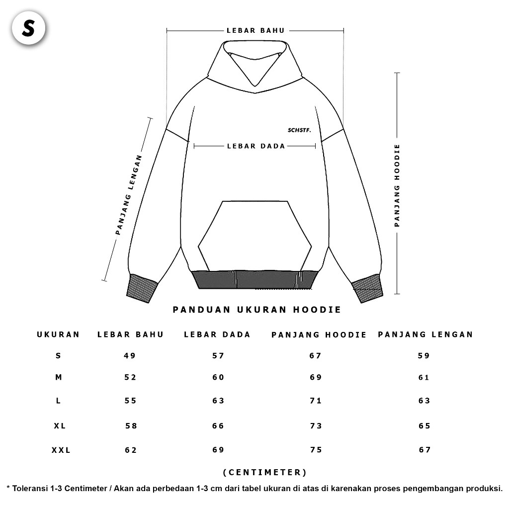 Jual Sachstuff - Symptom Hoodie Pria Oversize Heavyweight