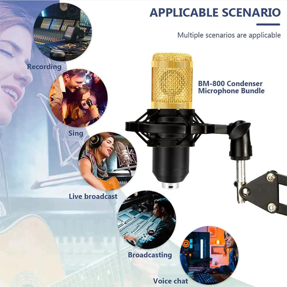Jual MICROPHONE KONDENSER RECORDING LIVE STREAMING REKAMAN FULL PAKET ...