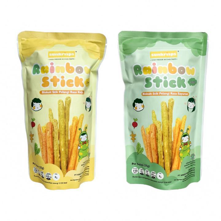 Jual Sunkrisps Rainbow Stick Reguler Size Mini Size | Shopee Indonesia