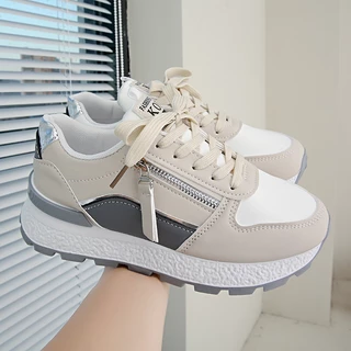 KOII Sneakers Wanita Korea Putih Hitam Trendy