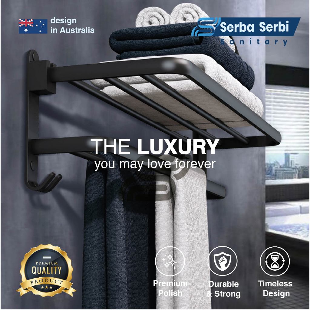 Jual Serba Serbi Sanitary Rak Handuk Jemuran Kamar Mandi Aluminium ...