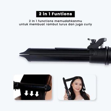 Catok Rambut HairON Revolution Automatic Curler Ceramic Tourmaline Coating