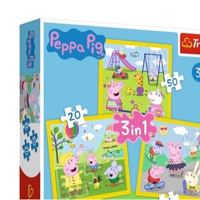 Jual Trefl Puzzle 3 In 1 Peppa Pig Happy - TREFL PUZZLE 3IN1 PEPPA PIG ...