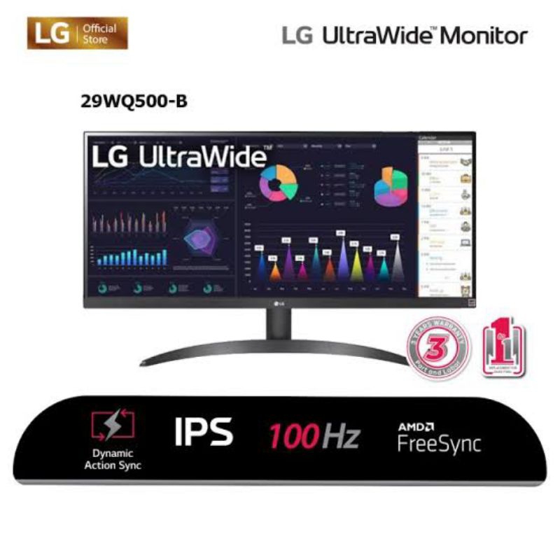 Jual LED Monitor LG 29 Inch 29WQ500-B FHD IPS Ultra Wide 100Hz | Shopee ...