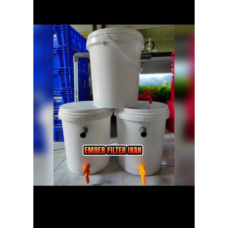 Jual Ember bio filter kolam putih 20 liter plastik HDPE | Shopee Indonesia