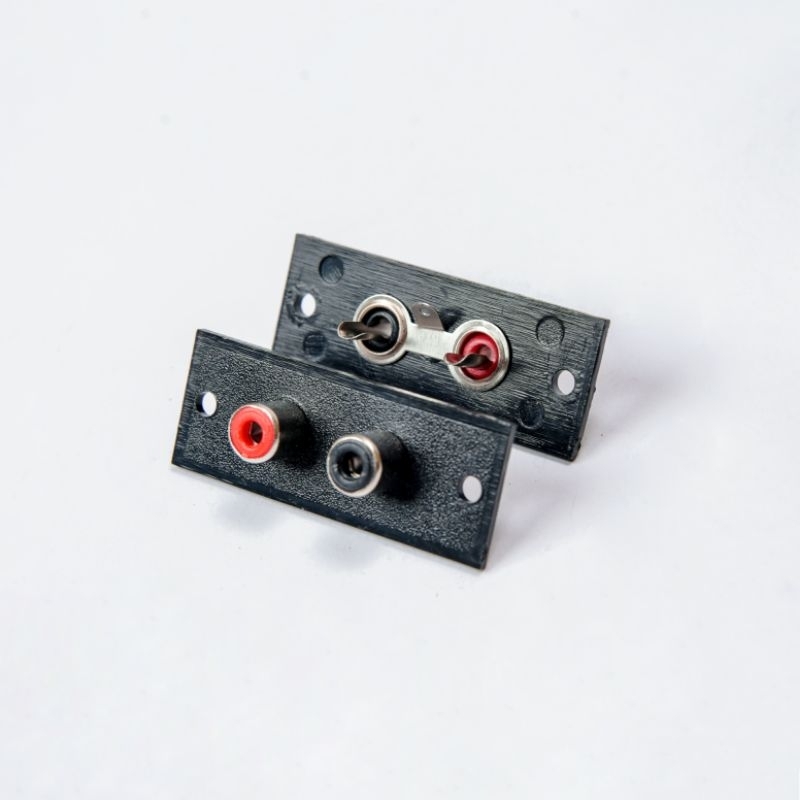 Jual Socket Rca 2 pin 2 Lubang Terminal Soket input Rca Box Audio ...