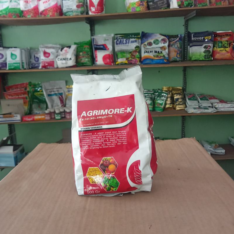 Jual Agrimore-K 15-10-30+3MgO+TE 500gr | Shopee Indonesia