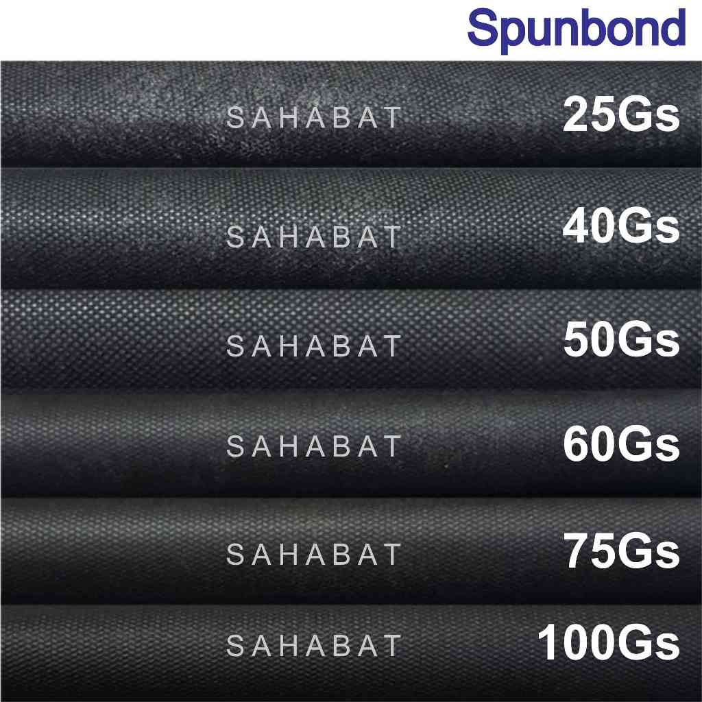 Jual Bahan Spunbond ROL Hitam Putih / 25Gs / 40Gs / 50Gs / 60Gs / Bahan ...