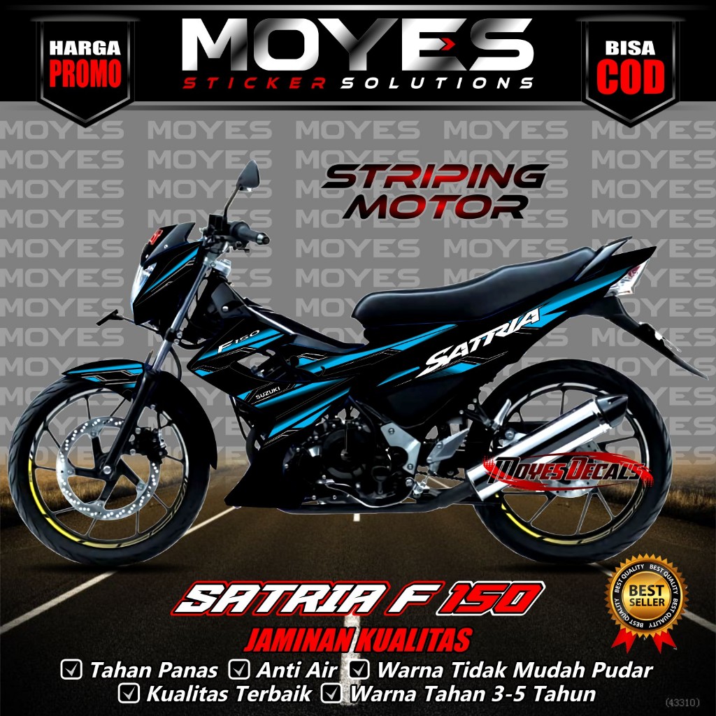 Jual Striping Satria F1 150 Facelift - Decal Satria F1 150 Facelift ...