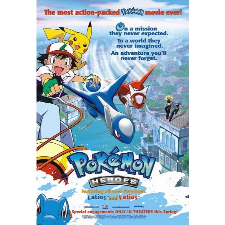 Jual Film Dvd Pokemon Heroes Latios and Latias 2002 High Quality Teks ...