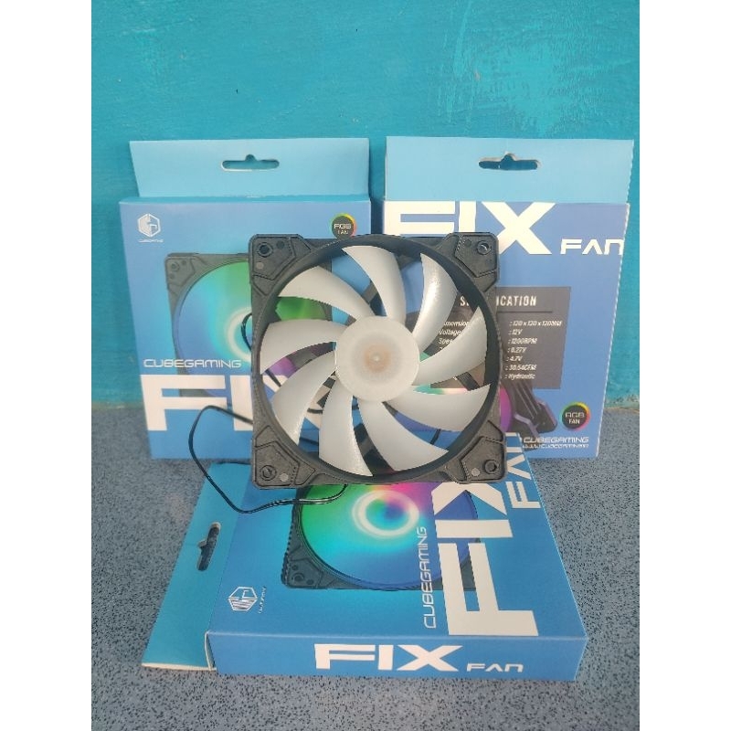 Jual Fan RGB 12cm Cube Gaming 3 pcs | Shopee Indonesia