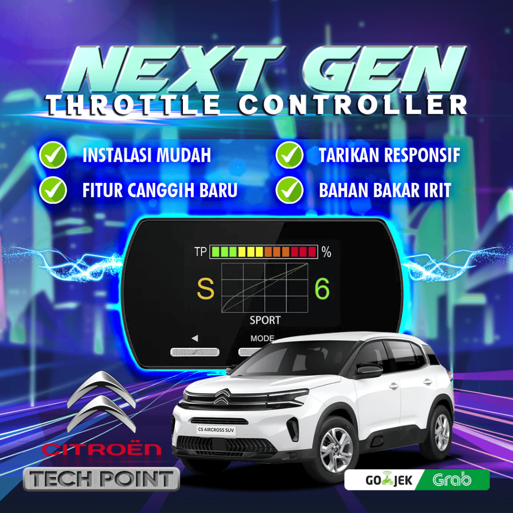 Jual 9 Drive New Citroen C5 Aircross SUV Piggyback Throttle Controller ...