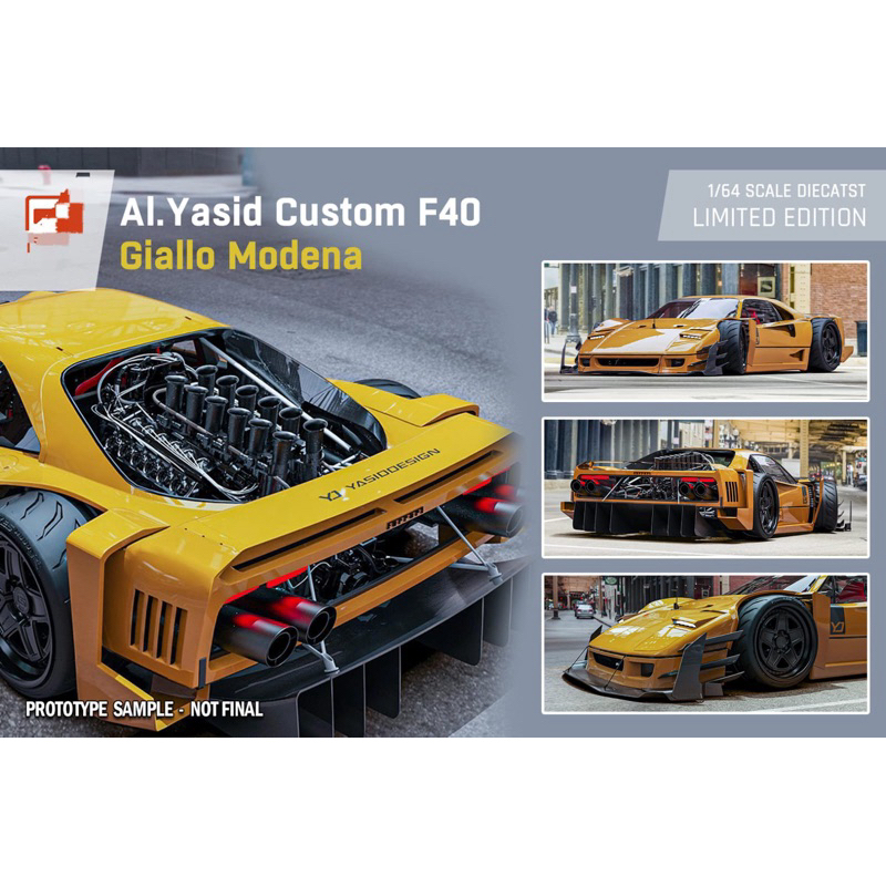 Jual DCM 64 Ferrari F40 Modified Al Vasid Yellow | Shopee Indonesia