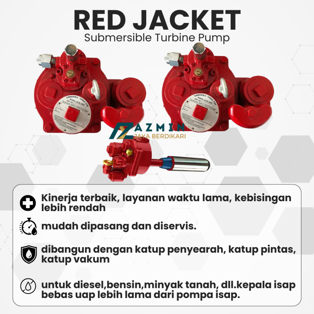 Jual STP Red Jacket Submersible Turbine Pump Pompa Submersible Bahan ...
