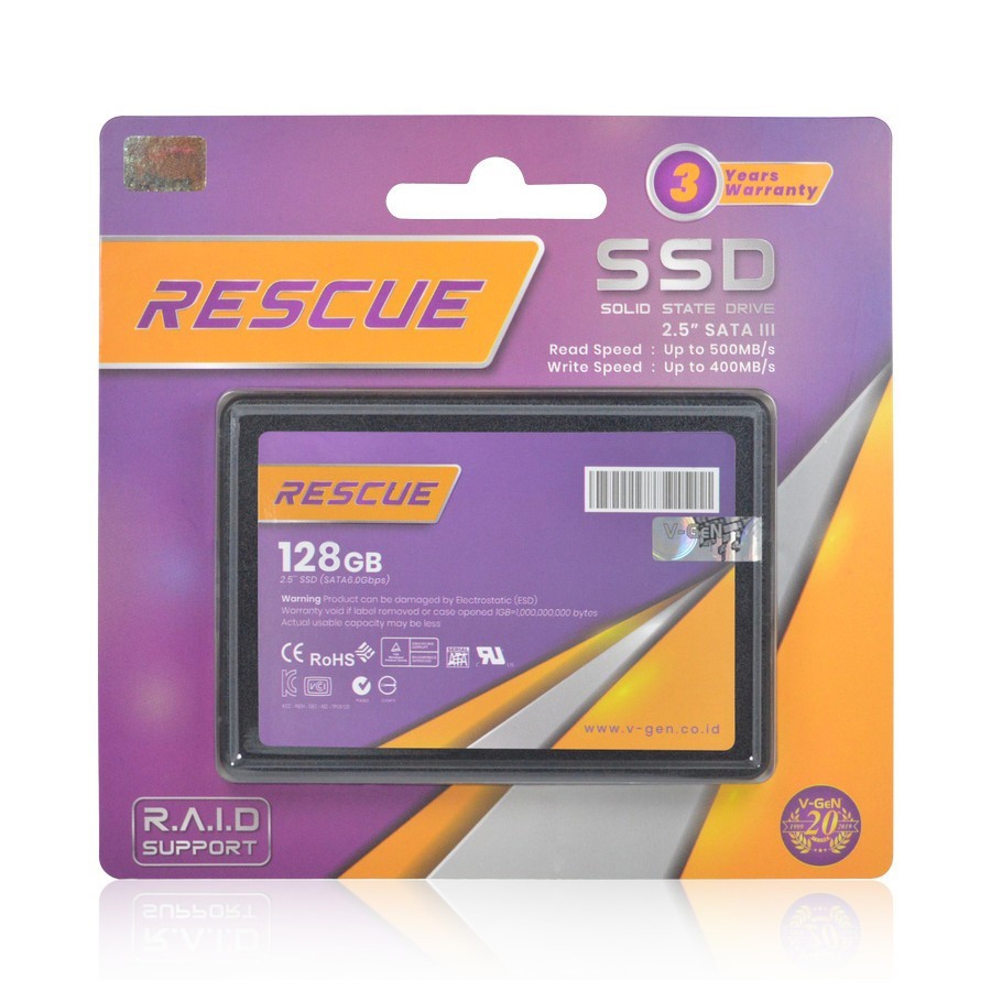 Jual SSD V-Gen Rescue 128GB - Sata 3 VGen 128 GB 2.5