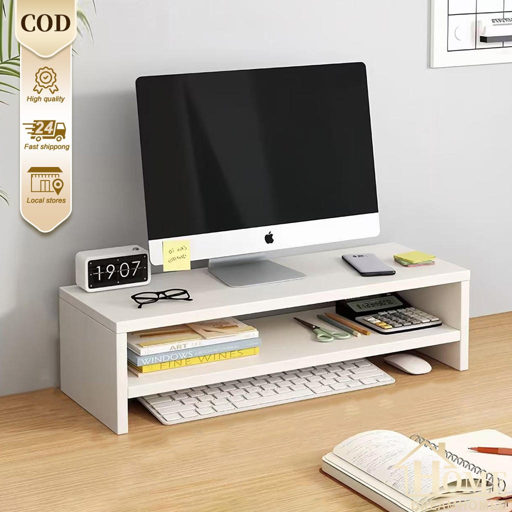 Jual COD Stand Monitor Rak Computer Screen Stand Monitor Komputer Kayu ...