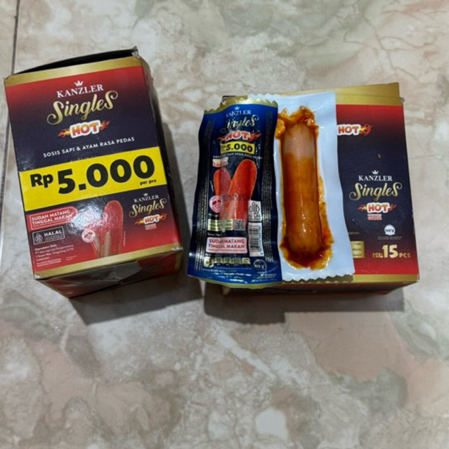Jual 1 Box Sosis Kanzler Singles 35gr 5000 Goceng | Shopee Indonesia