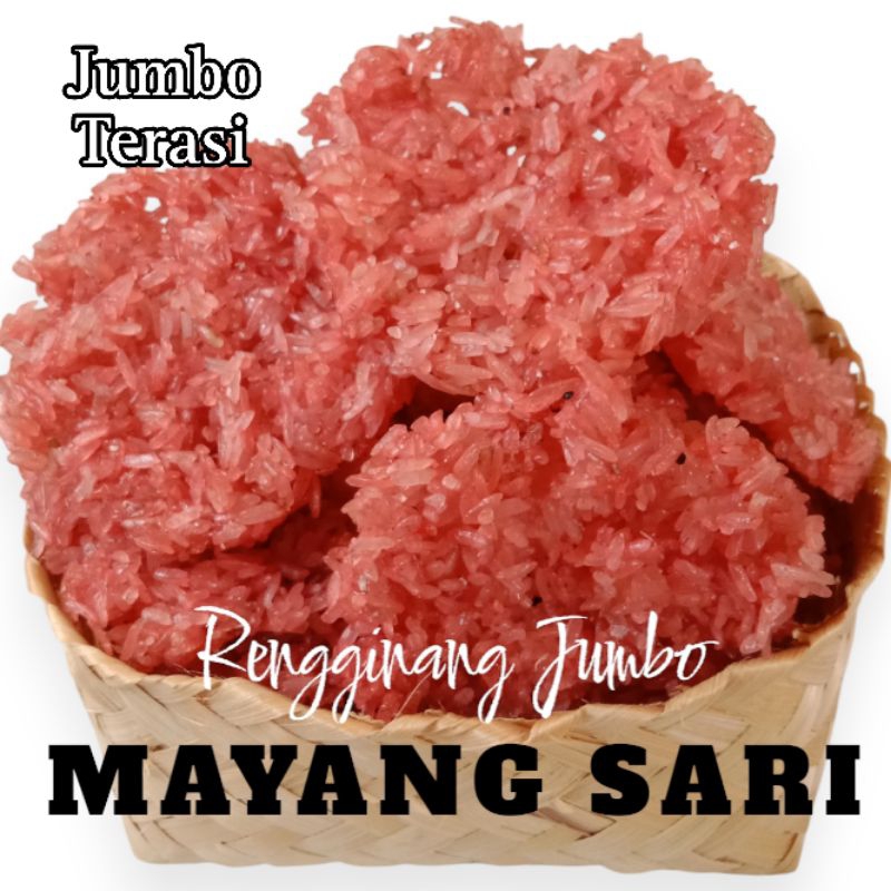 Jual Rengginang Jumbo Mentah Ketan Mayang Sari / Ranginang Mentah ...