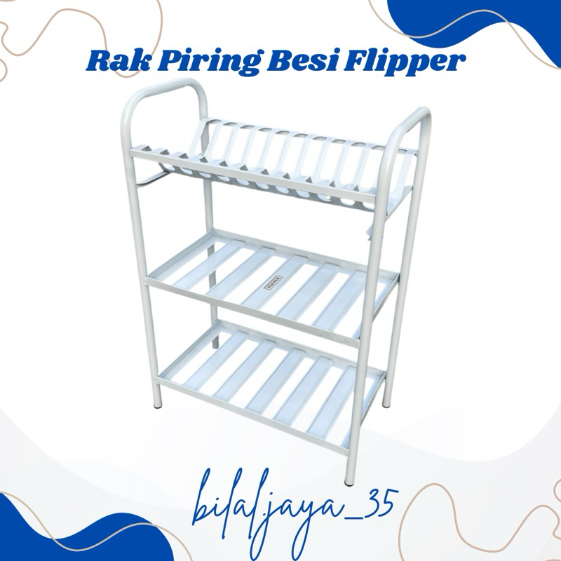 Jual Rak Piring Besi Susun 3 / Rak Piring Flipper | Shopee Indonesia
