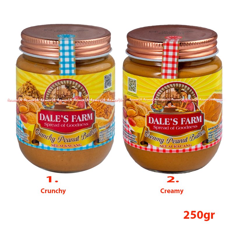 Jual Dale's Farm 250gr Crunchy Peanut Spread Selai Kacang Kriuk Selai ...