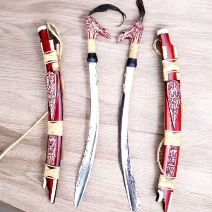 Jual Mandau Jimpol BAJA PUTIH ANTI KARAT 80 CM | Shopee Indonesia