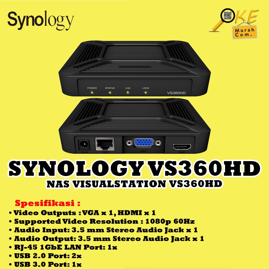 Jual Synology NAS Visual Station VS360HD / VS 360HD / VS-360HD | Shopee ...