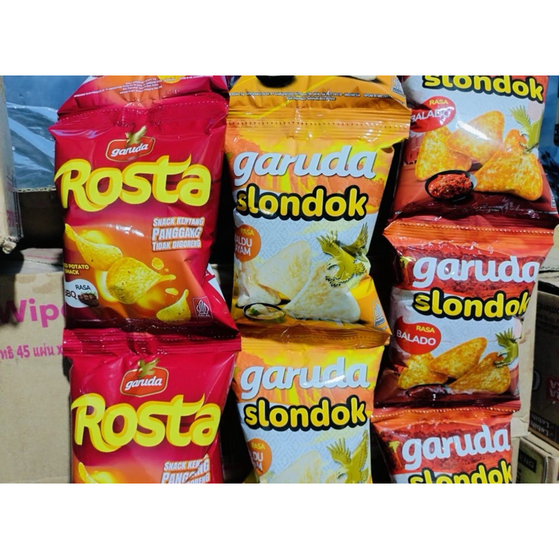 Jual snack garuda rosta kentang dan slondok | Shopee Indonesia